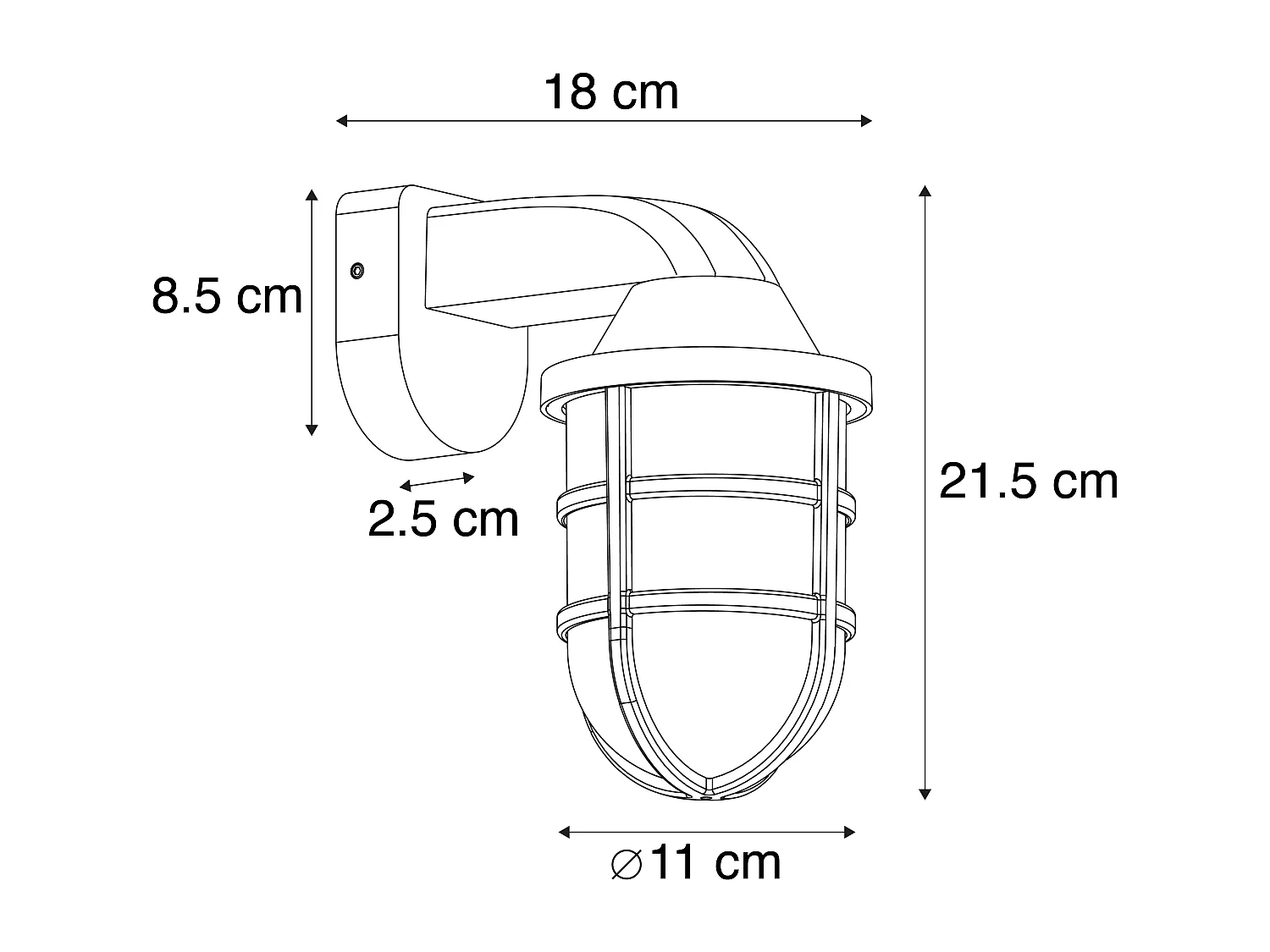 Applique d'extérieur moderne noire IP54 - Joeri