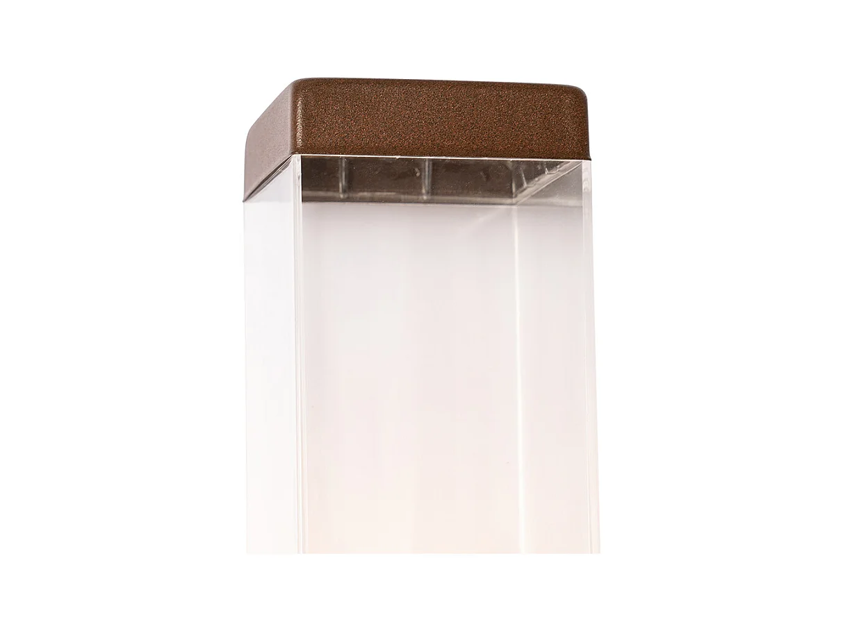 Applique murale extérieure moderne brun rouille - Malios