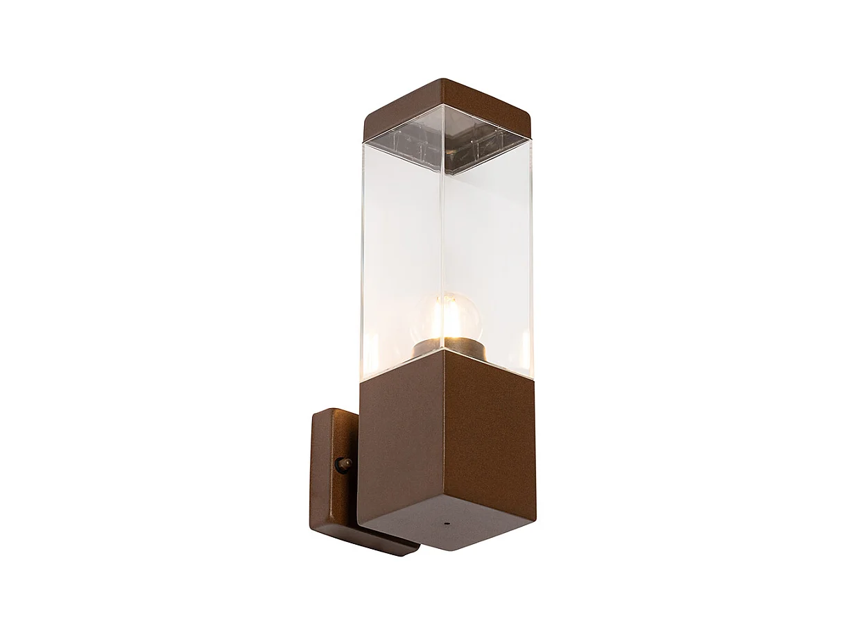 Applique murale extérieure moderne brun rouille - Malios