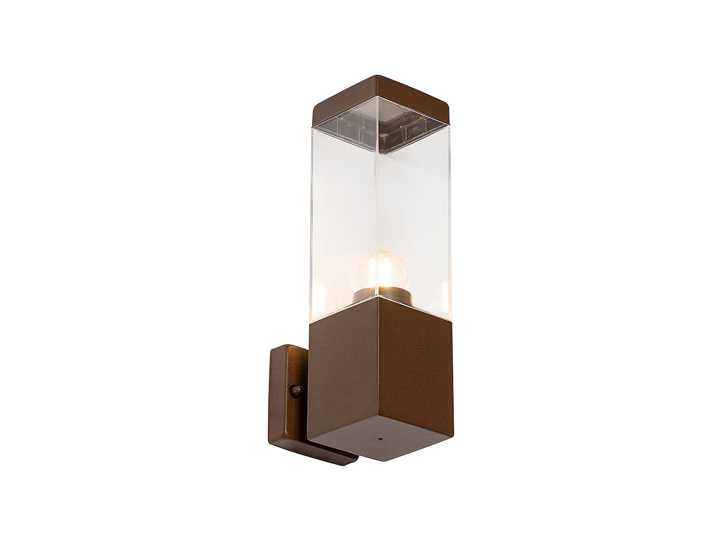 Applique murale extérieure moderne brun rouille IP44 - Malios