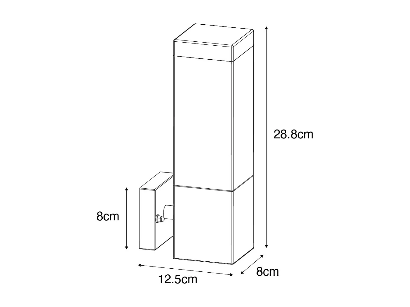 Applique murale extérieure moderne brun rouille IP44 - Malios