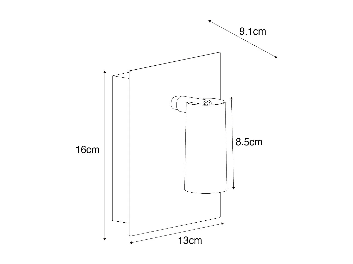 Applique d'extérieur moderne blanche avec LED IP54 - Simon