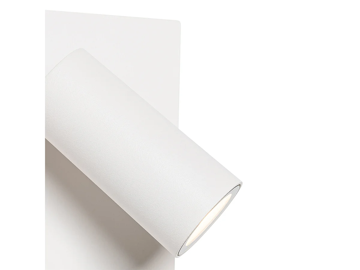 Applique murale extérieure moderne blanche avec LED IP54 - Simon