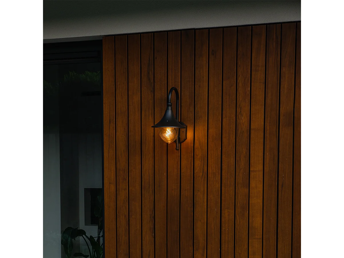 Applique d'extérieur classique noire IP44 - Daphne