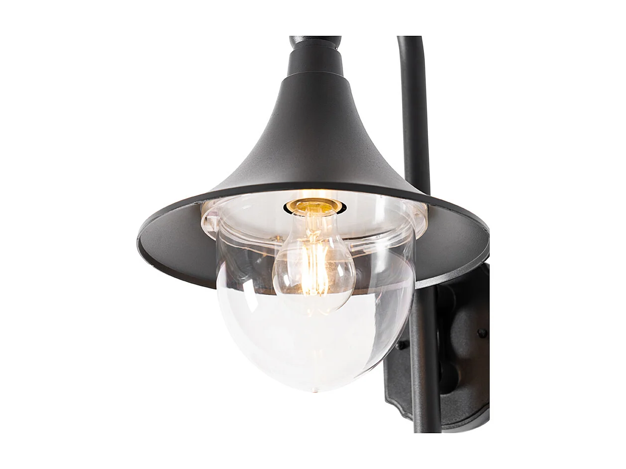 Applique d'extérieur classique noire IP44 - Daphne