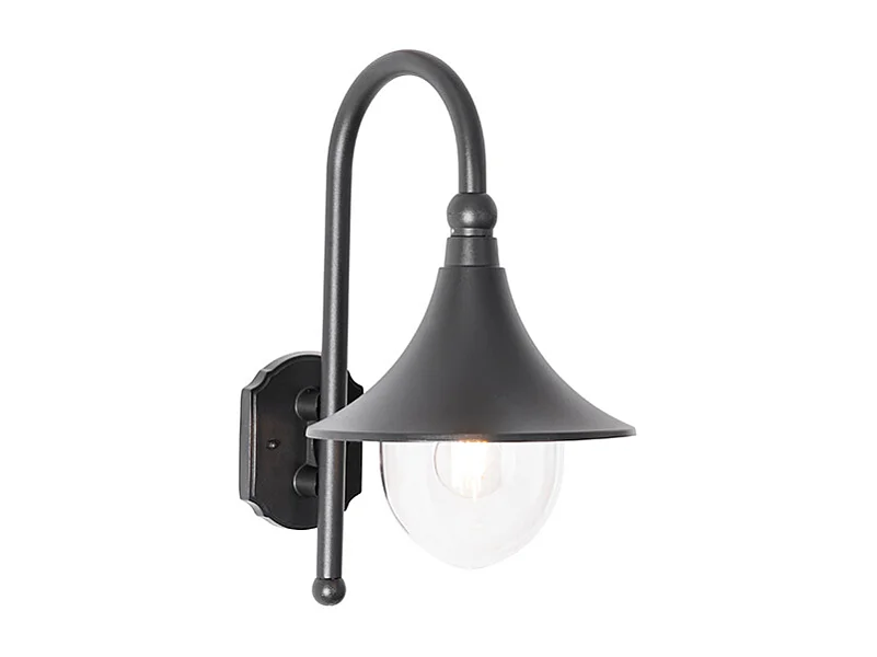 Applique d'extérieur classique noire IP44 - Daphne