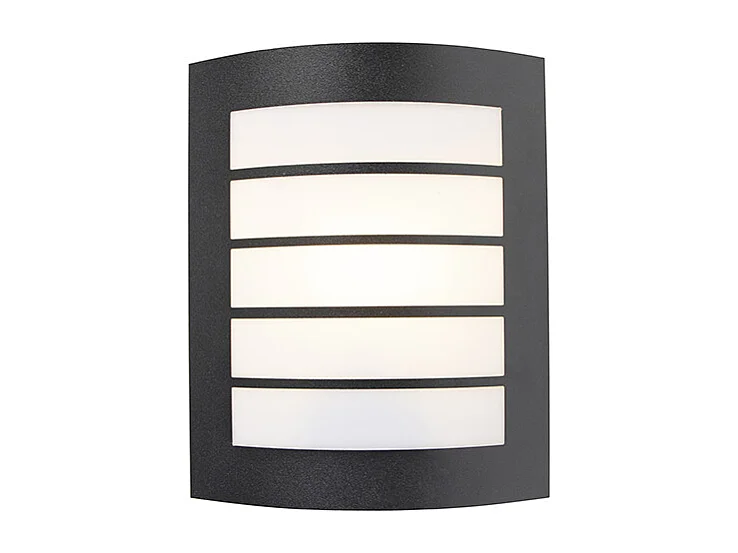 Applique murale extérieure moderne noire IP44 - Miro