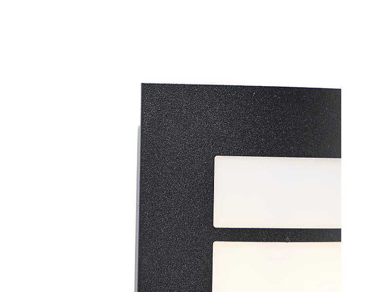 Applique murale extérieure moderne noire IP44 - Miro