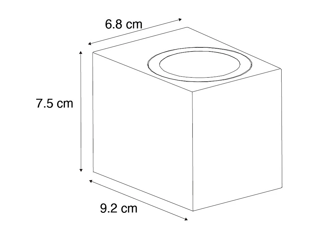 Applique d'extérieur moderne en plastique blanc - Baleno