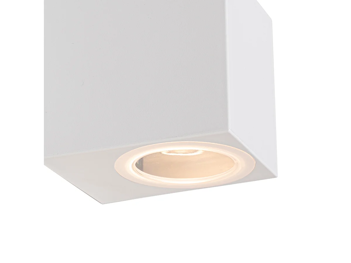 Applique murale d'extérieur moderne en plastique blanc - Baleno