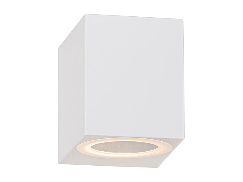 Applique murale d'extérieur moderne en plastique blanc - Baleno