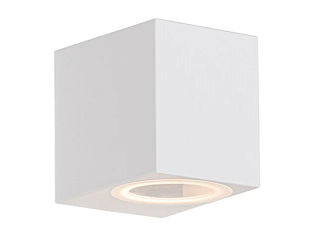 Applique murale d'extérieur moderne en plastique blanc - Baleno