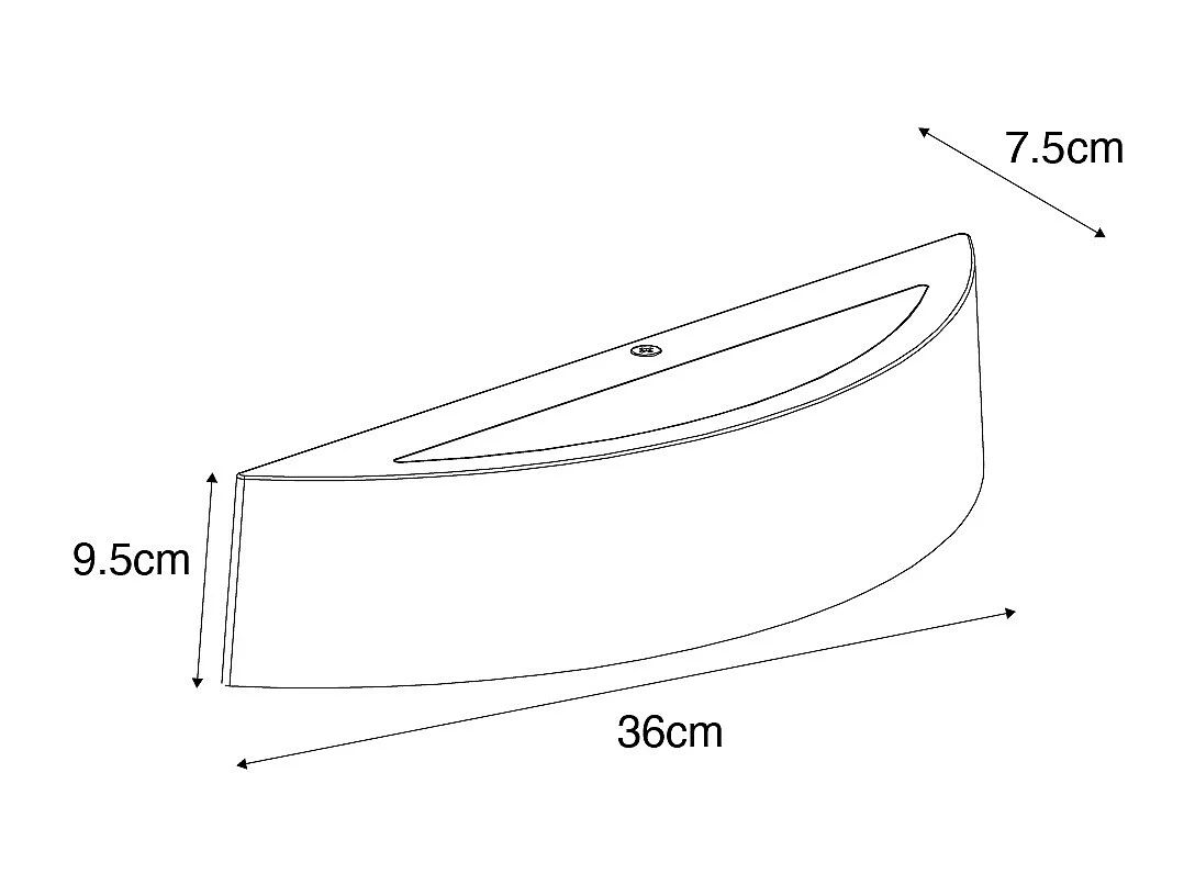 Applique d'extérieur moderne blanche IP44 - Caz