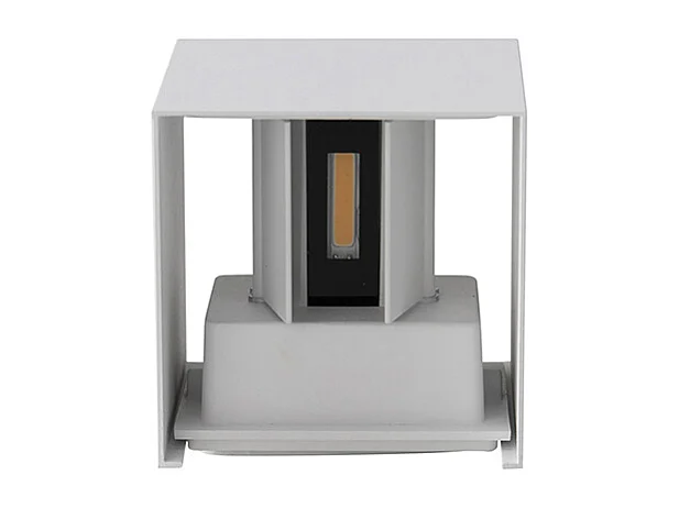 Applique d'extérieur blanche avec LED 2 lumières IP54 - Edwin