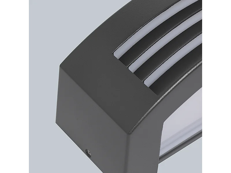 Applique murale intelligente anthracite IP44 avec Wifi P45 - Hurricane 1