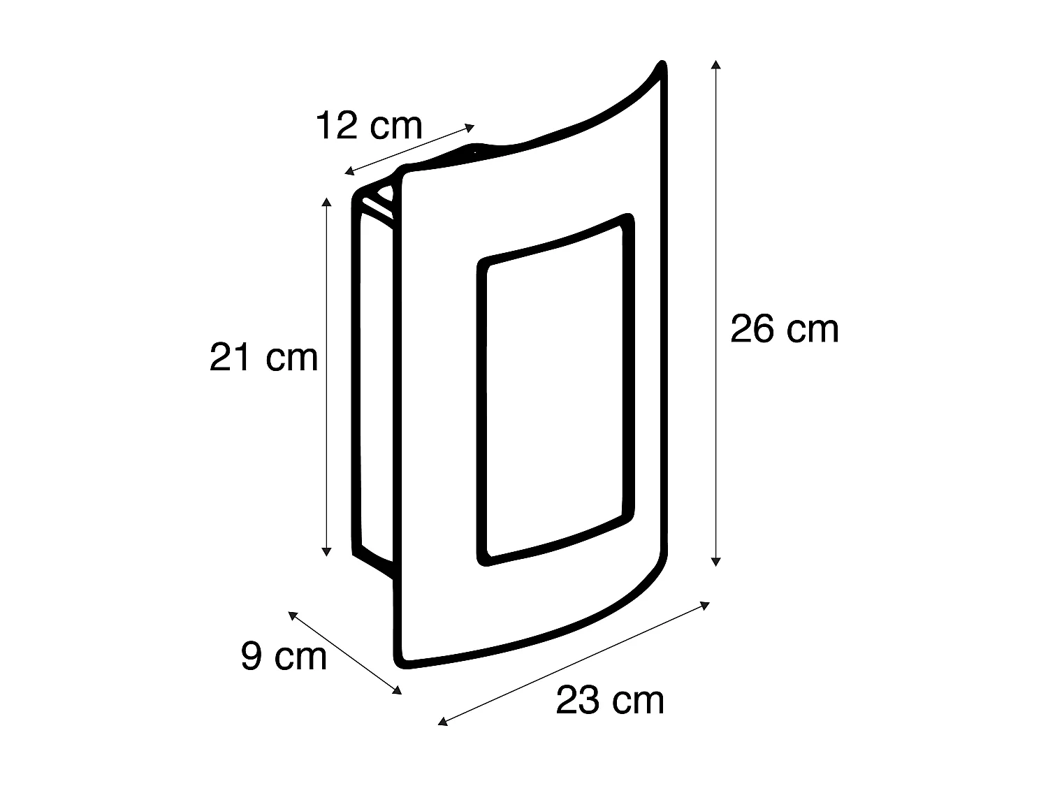 Applique murale extérieure anthracite IP44 - Emmerald 1