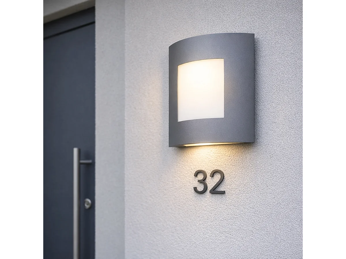 Applique murale extérieure anthracite IP44 - Emmerald 1
