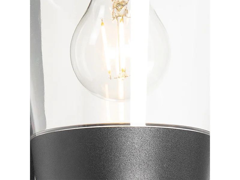 Applique d'extérieur moderne noire IP44 - Joren