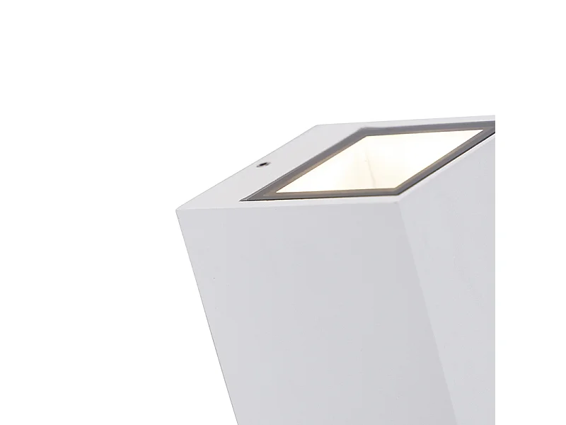 Applique moderne blanche GU10 AR70 IP54 - Baleno II