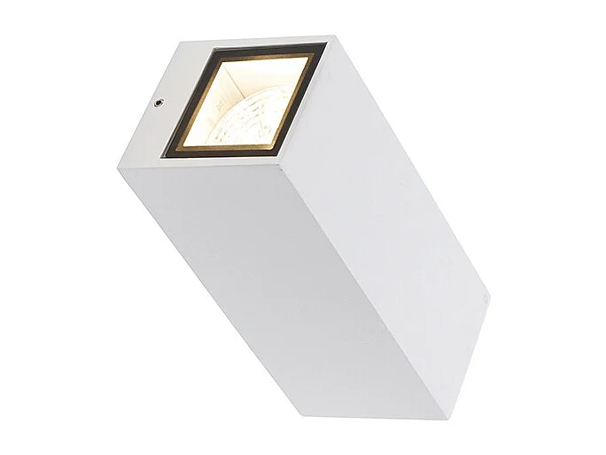 Applique moderne blanche GU10 AR70 IP54 - Baleno II