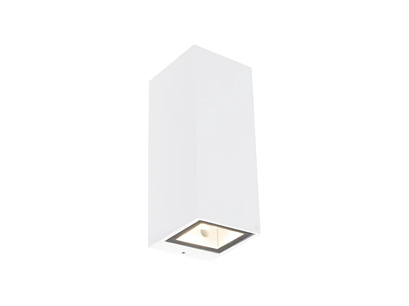 Applique moderne blanche GU10 AR70 IP54 - Baleno II