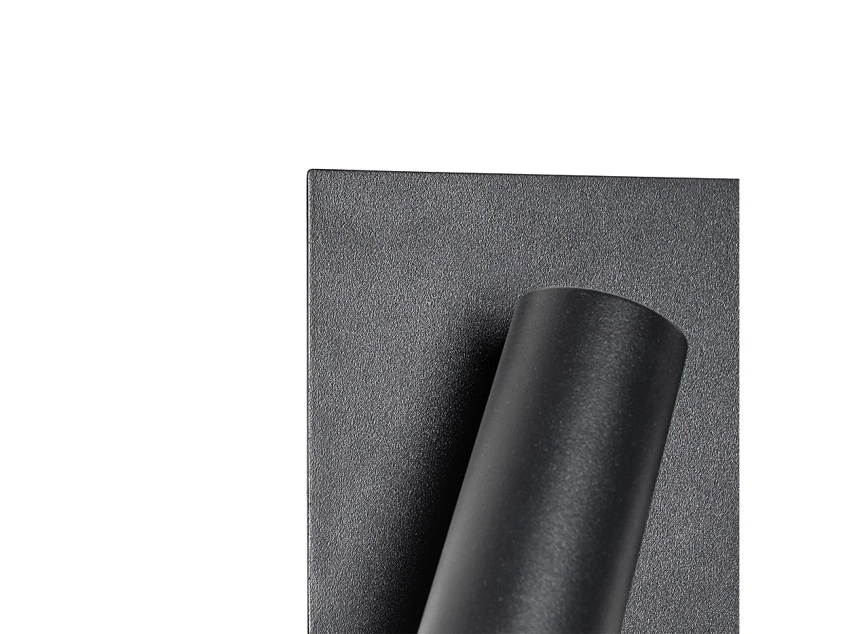 Applique murale d'extérieur moderne noire avec LED 2 lumières IP54 - Simon