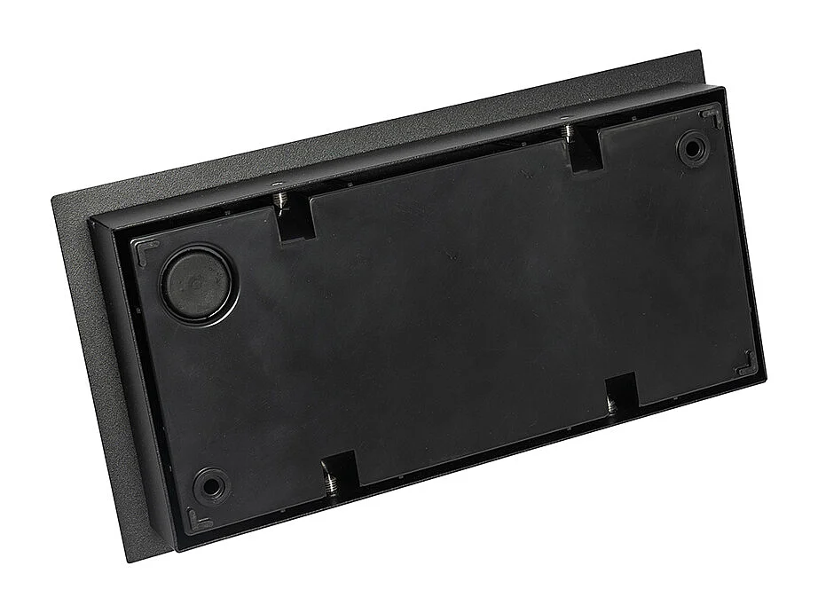 Applique murale d'extérieur moderne noire avec LED 2 lumières IP54 - Simon