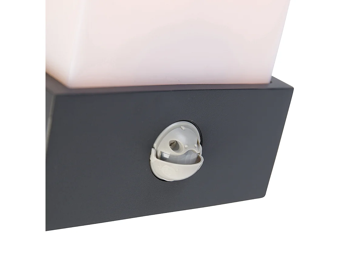 Applique d'extérieur gris foncé IP54 détecteur de mouvement - Tide