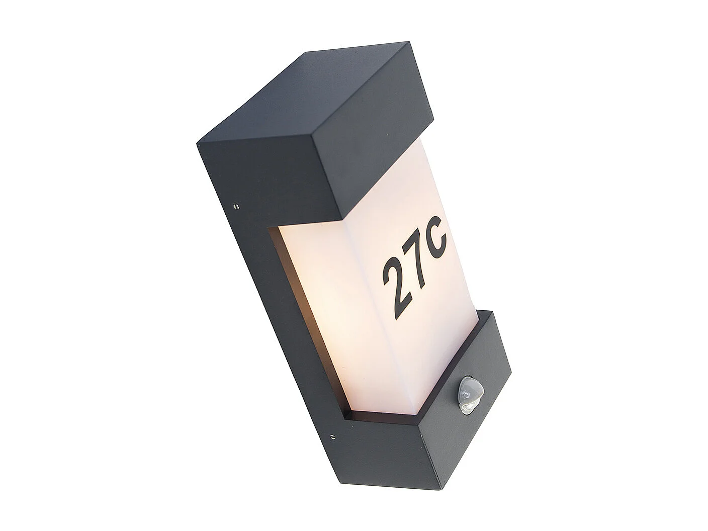 Applique murale d'extérieur gris foncé IP44 avec détecteur de mouvement - Tide