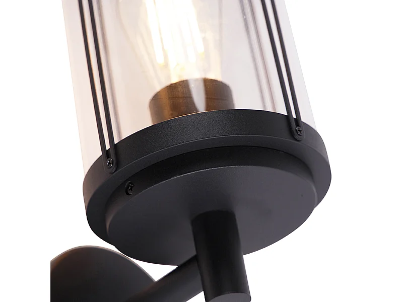 Applique d'extérieur design noire IP44 - Schiedam