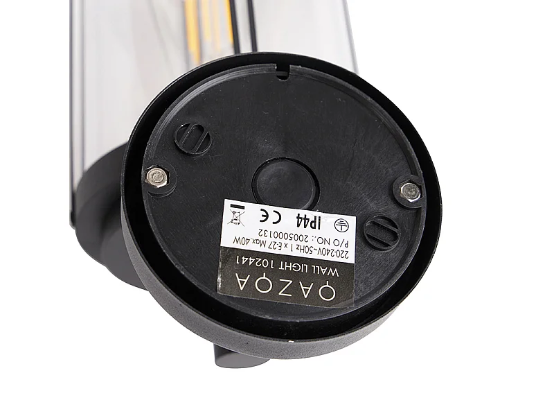 Applique d'extérieur design noire IP44 - Schiedam