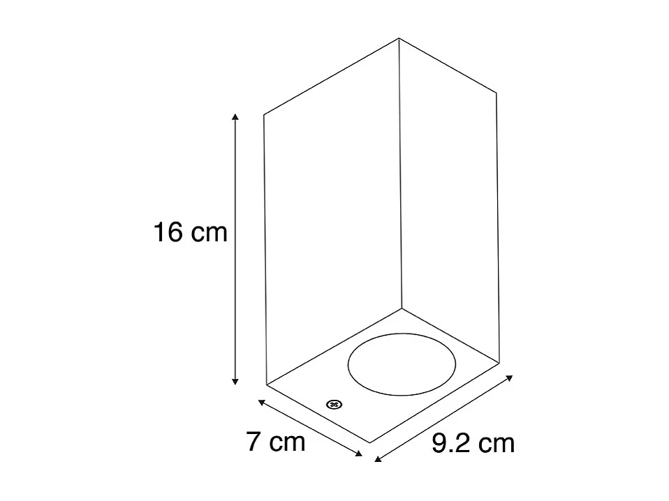 Applique murale intelligente grise en plastique avec 2 Wifi GU10 - Baleno