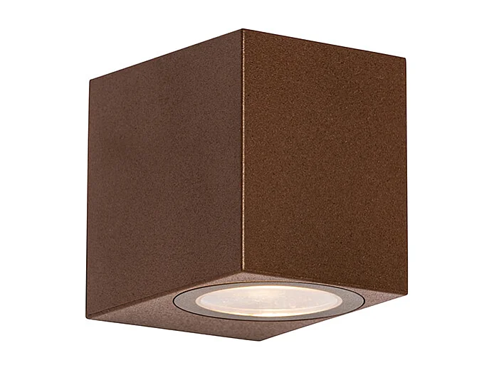 Applique d'extérieur moderne en plastique marron rouille - Baleno