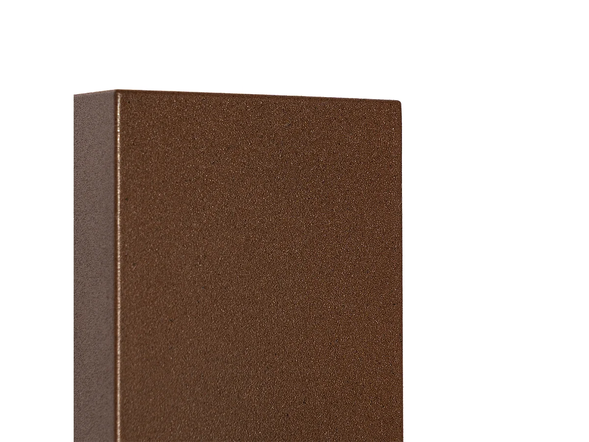 Applique d'extérieur moderne en plastique marron rouille - Baleno