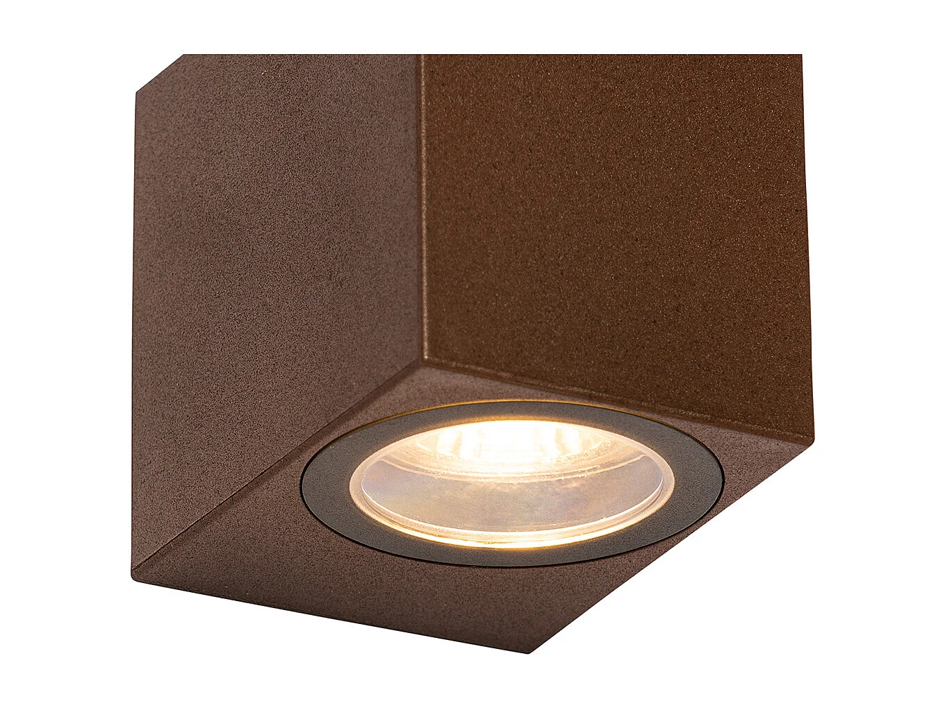 Applique d'extérieur moderne en plastique marron rouille - Baleno