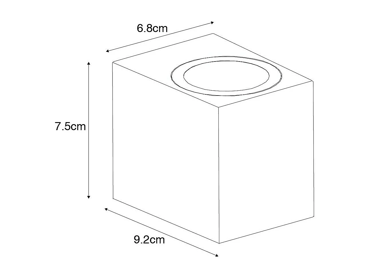 Applique d'extérieur moderne en plastique marron rouille - Baleno