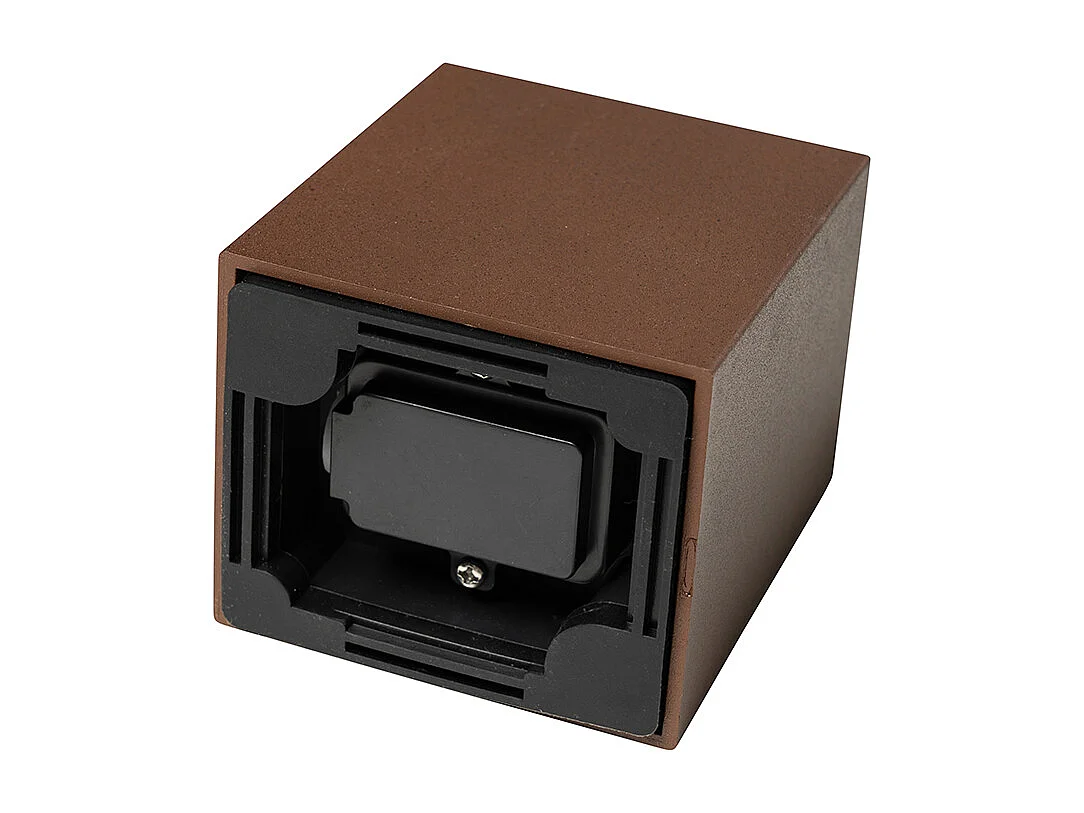 Applique d'extérieur moderne en plastique marron rouille - Baleno