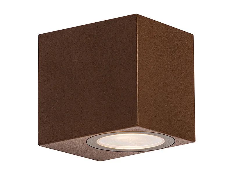 Applique murale d'extérieur moderne en plastique brun rouille - Baleno
