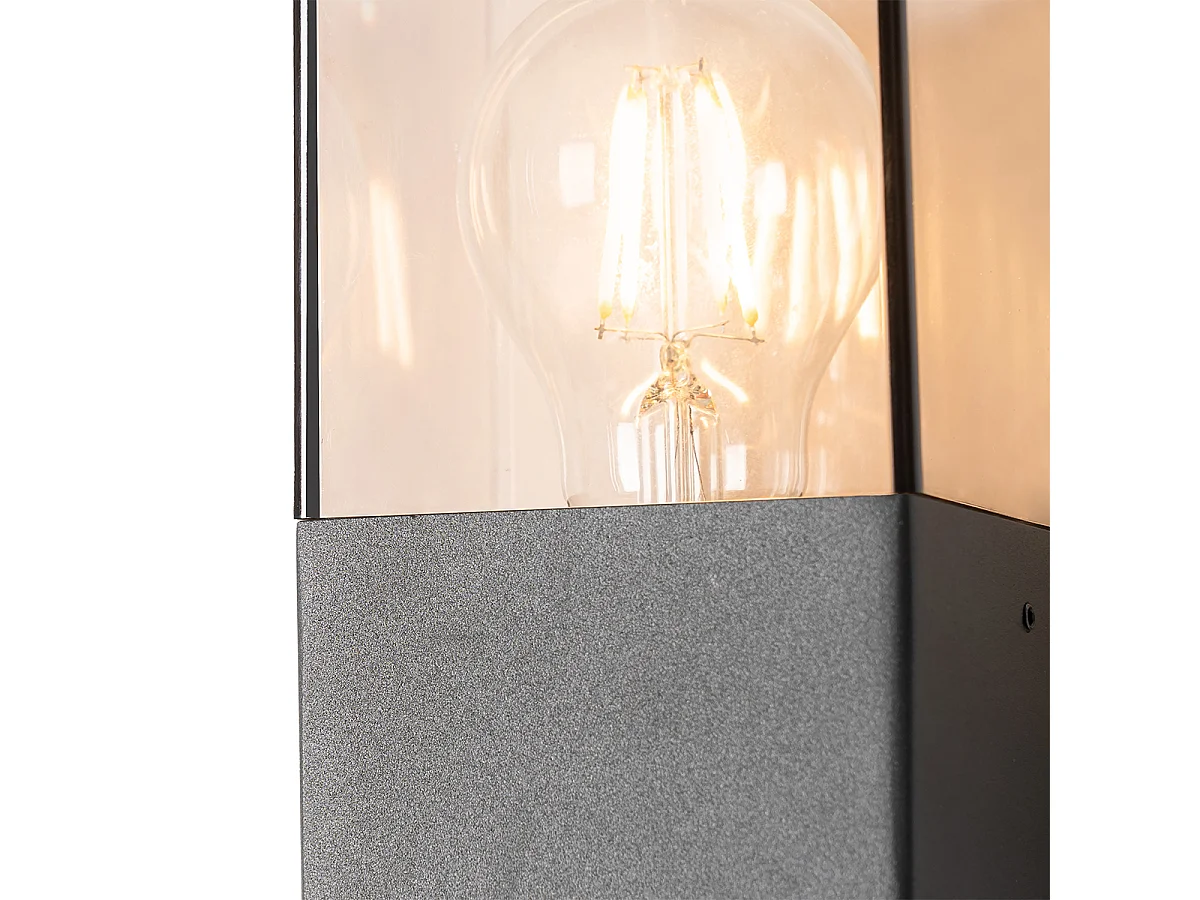 Applique d'extérieur gris foncé et détecteur de mouvement IP44 - Danemark