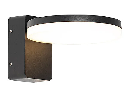 Applique d'extérieur moderne noire avec LED IP54 - Esmee