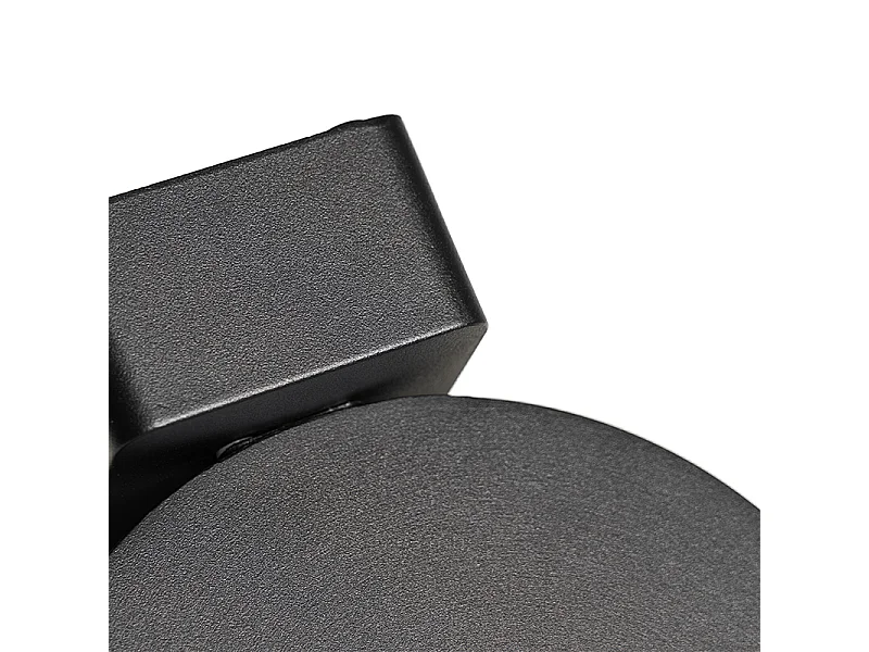 Applique d'extérieur moderne noire avec LED IP54 - Esmee