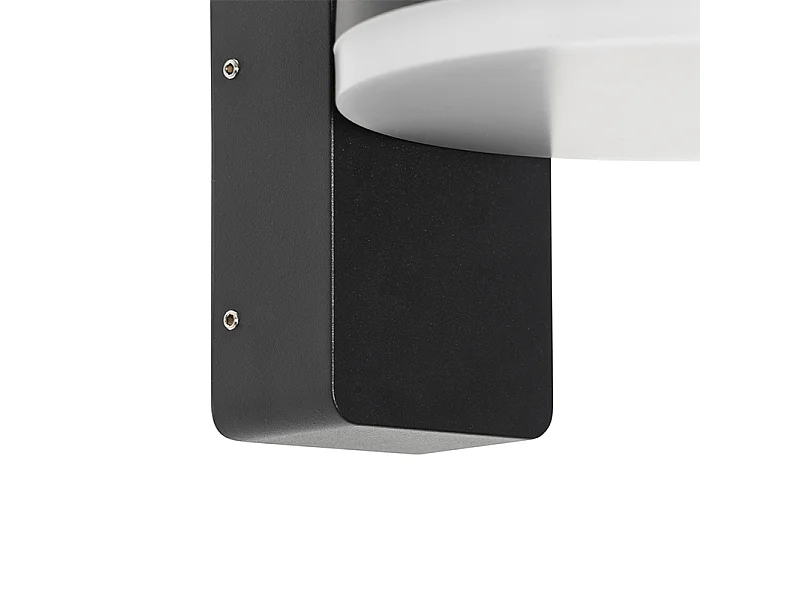 Applique d'extérieur moderne noire avec LED IP54 - Esmee