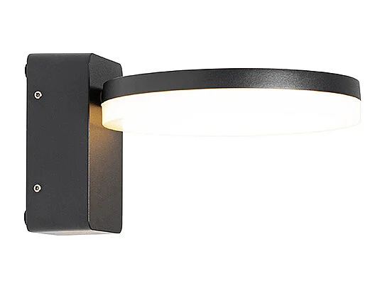 Applique d'extérieur moderne noire avec LED IP54 - Esmee