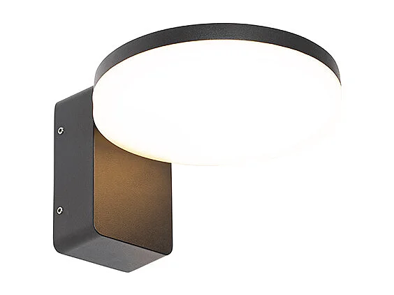 Applique d'extérieur moderne noire avec LED IP54 - Esmee
