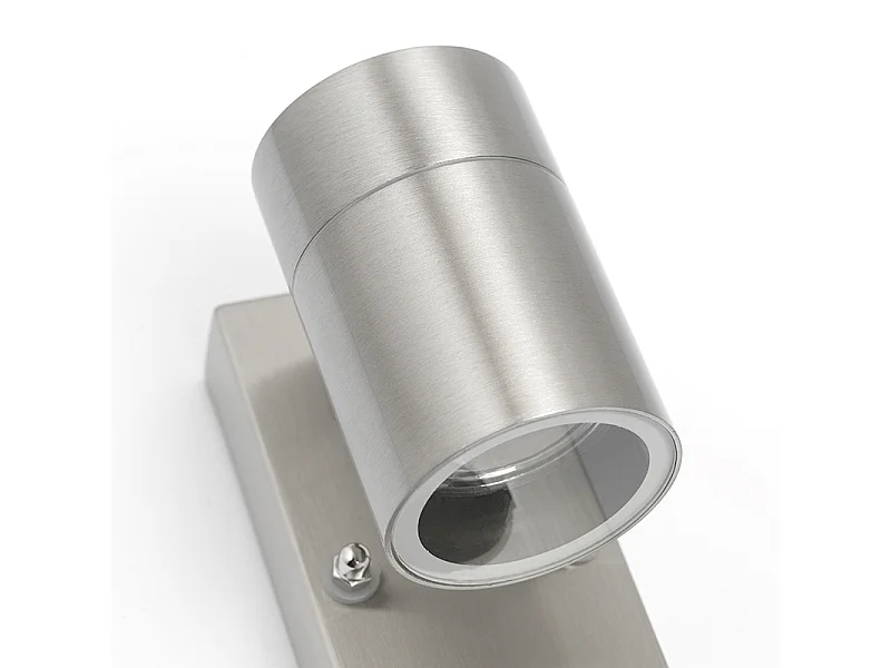 Applique murale d'extérieur acier IP44 avec détecteur de mouvement - Solo