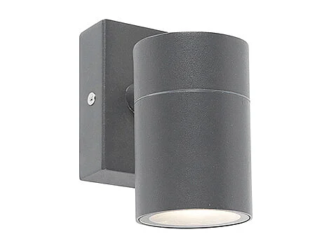 Applique Murale Extérieure Anthracite GU10 50mm IP44 - Solo