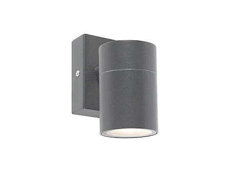 Applique Murale Extérieure Anthracite GU10 50mm IP44 - Solo