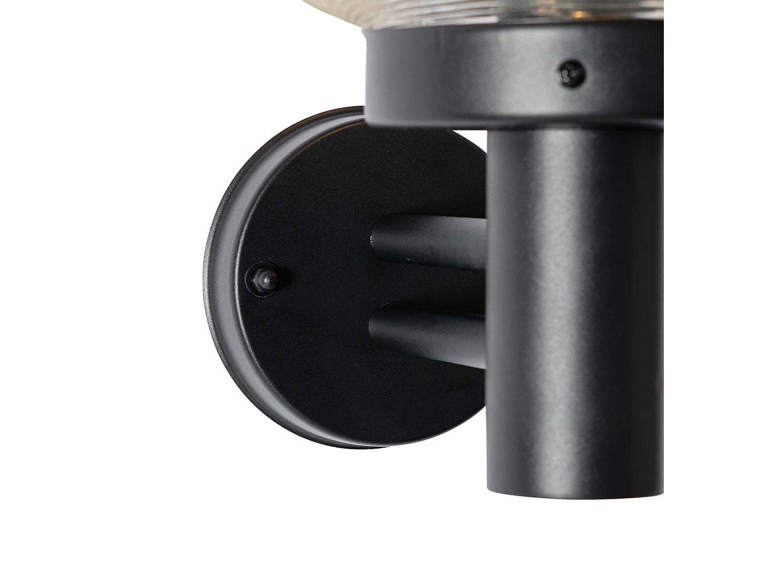 Applique murale d'extérieur moderne noire avec verre - Elly