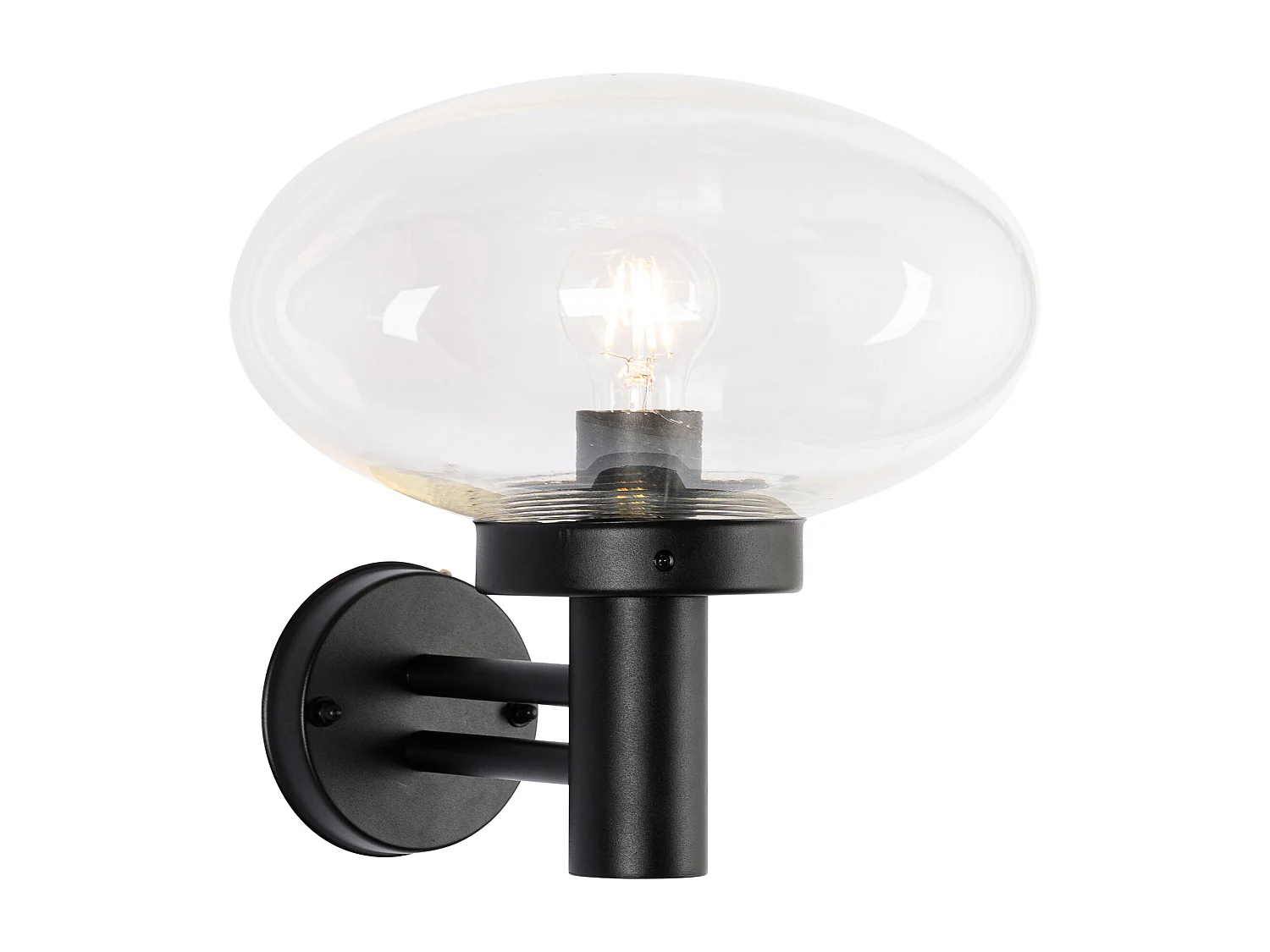 Applique murale extérieure moderne noire - Elly