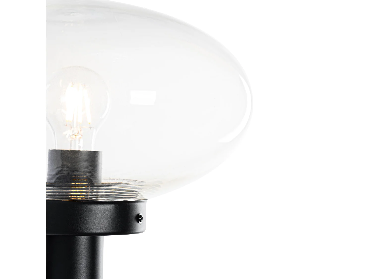 Applique murale extérieure moderne noire - Elly